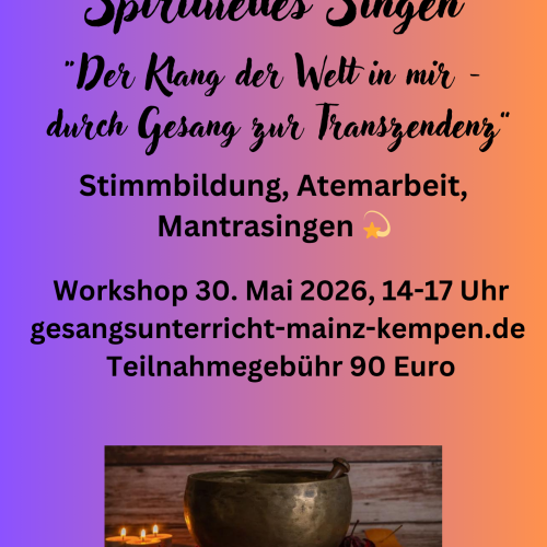 Spirituelles Singen 30. Mai - Annette Kempen